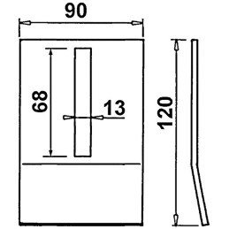 GRATTOIR 120X90X3 LUMIERE13X68 KVERNELAND MALETTI