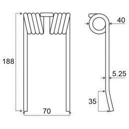 DENT DE PICK-UP STD RB381 RP1202 VICON