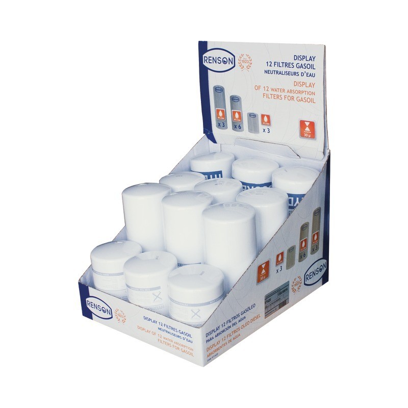 ASSORTIMENT 12 CARTOUCHE FILTR 3x45,6x65,3x80 RENSON