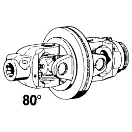JOINT GA 80° CR27X75/24X91 1"3/8 6C TUBE CITRON 39,5X49