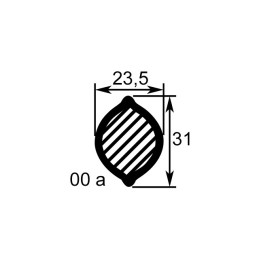 MACHOIRE TUBE CITRON 23,5X31 CR24X61