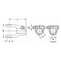 MACHOIRE EXTREMITE 1''3/8 6C SB CR27X75