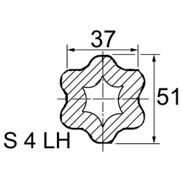MACHOIRE TUBE ETOILE S4 37X51 CR36X89