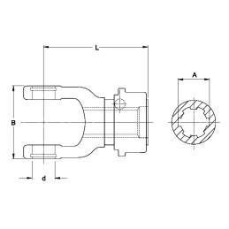 MACHOIRE EXTREMITE 1''3/8 21C ASG CR 36X89
