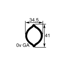 TUBE CITRON INT RILSAN OVGA 34,5X40X4 LG1400