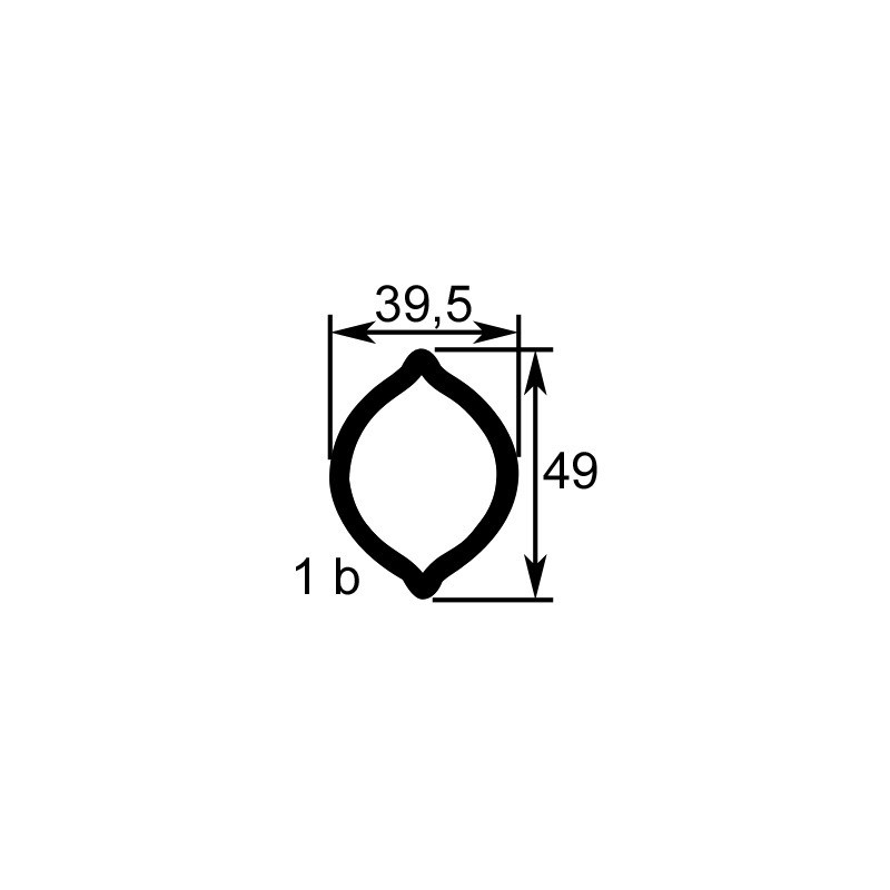 TUBE CITRON 1B INT 39,5X49 LG1450