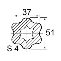 TUBE ETOILE INT S4 37X51X6 LG960