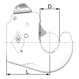 Crochet inférieur automatique catégorie 3/2