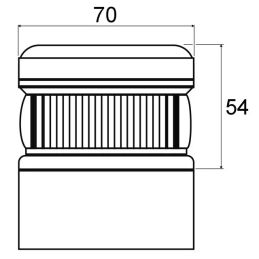GYROPHARE D'URGENCE LED V16 AUTONOME