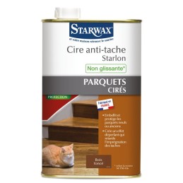 Cire anti-tâche Starlon Starwax - Liquide 1 l - Bois foncé