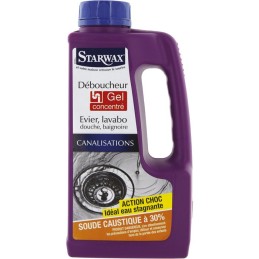 Déboucheur soude Starwax - Gel - Flacon 1 l