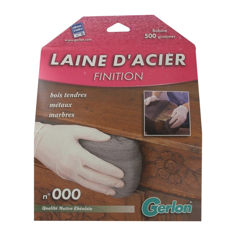 Laine d'acier en boite