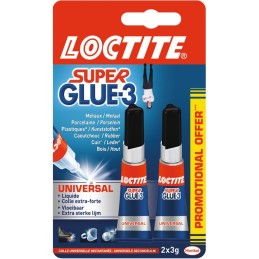 Super Glue 3 Loctite - Liquide - 2 x 3 g