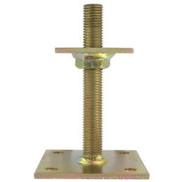 Ancre de poteau à platine hauteur réglable Alberts - Hauteur Variable de 30 à 150 mm