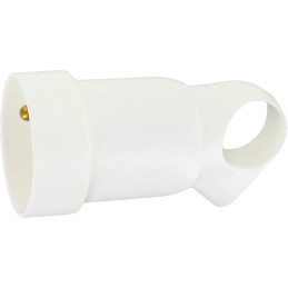 Fiche plastique avec anneau 2P+T 16 A Legrand - Femelle - Blanc