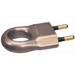 Fiche plastique 2P 6 A Legrand- Mâle - Marron