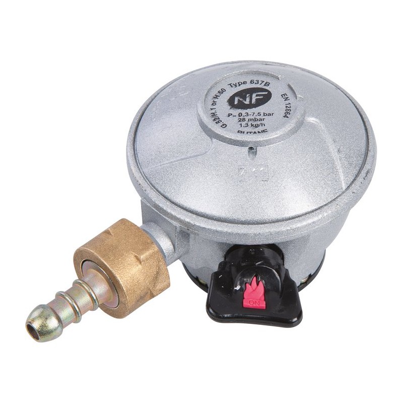 Détendeur gaz butane à sécurité - Pour bouteille Elf-Malice, Twiny