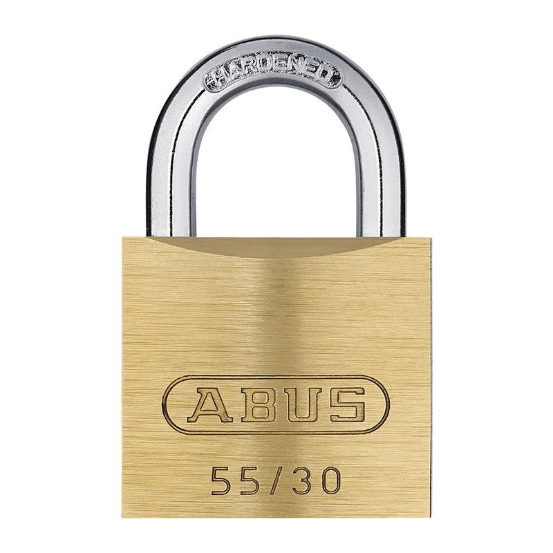 Cadenas laiton massif série 55 Abus - Anse 13 mm - Longueur 30 mm