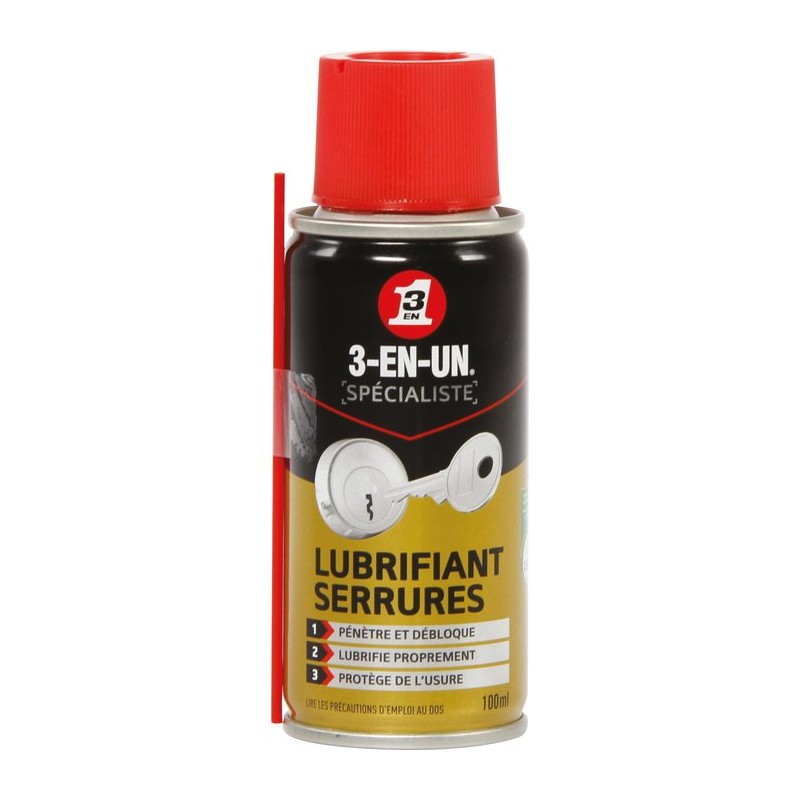 Lubrifiant serrures 3 en 1 - Aérosol 100 ml