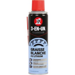 Graisse blanche au lithium 3 en 1 - Aérosol 250 ml