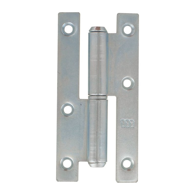 Paumelle menuiserie bois bouts carrés La loutre Sedan® Jardinier Massard - Gauche - Hauteur 110 mm - Largeur 55 mm