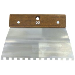 Peigne acier cambre Outibat - Denture carrée 8 x 8 mm - Dimensions 220 mm