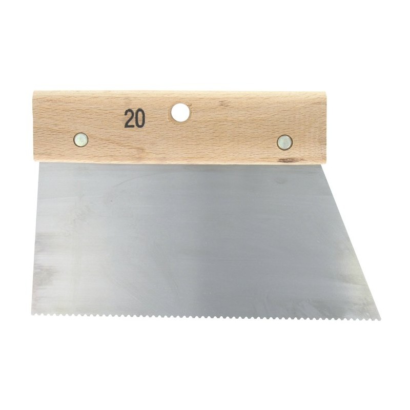 Couteau à colle Outibat - Denture pointure moyenne - 100 g/m² - Dimensions 200 mm
