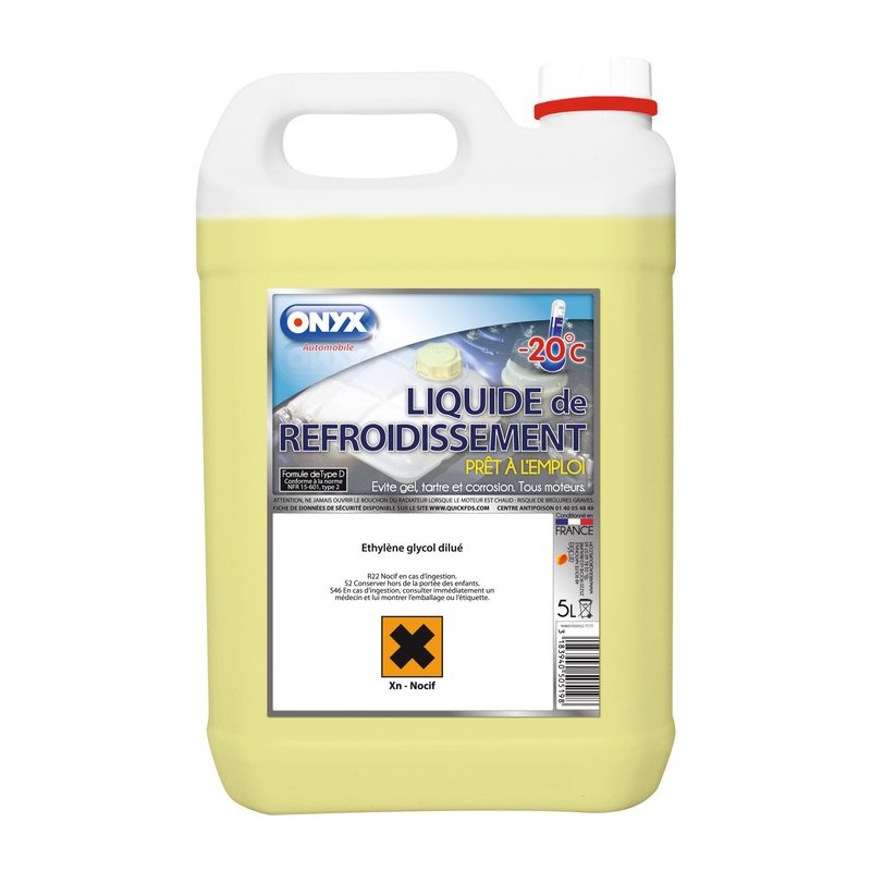 Liquide de refroidissement Onyx - Bidon 5 l