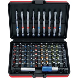 Jeu d'embouts de vissage à code couleur - 71 pcs  TORSIONpower - KS TOOLS