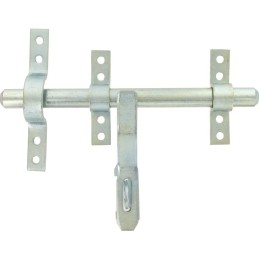 Verrou Vervelle renforcé zingué Bourg - Avec pattes et porte-cadenas - Diamètre 16 mm