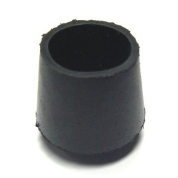 Embout enveloppant caoutchouc noir Shepherd - Diamètre 25 mm - Vendu par 16