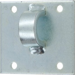 Gâche renforcée pour verrou de box à gland acier zingué blanc Tirard & Burgaud