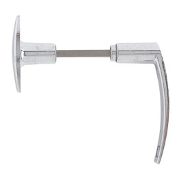 Bouton et béquille aluminium poli Dubois industries - Carré 6 mm