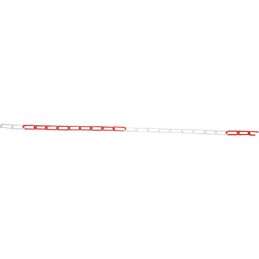 Chaîne de signalisation plastique Novap - Rouge et blanc - 5 m