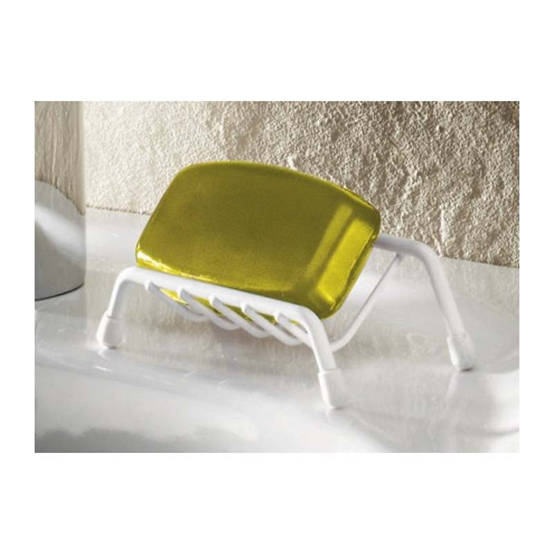 Porte-savon fil Godonnier - Plastifié blanc