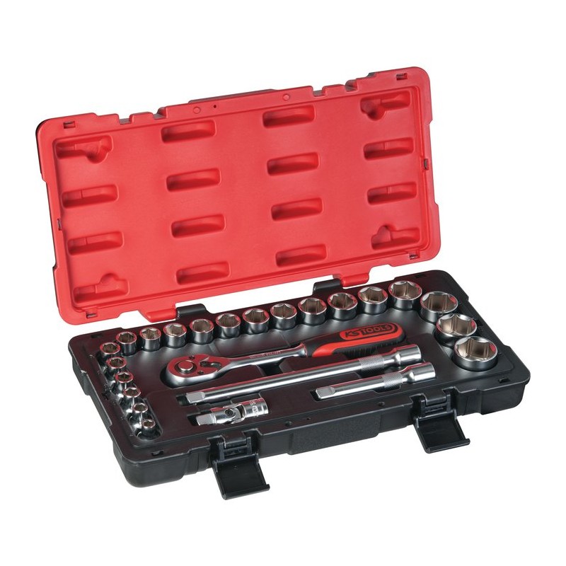 Clé à douille - M 1/2" - Coffret de 24 pièces - KS Tools