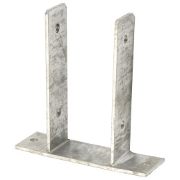 Ancre de poteau en U à cheviller Alberts - Hauteur 200 mm - Largeur 71 mm