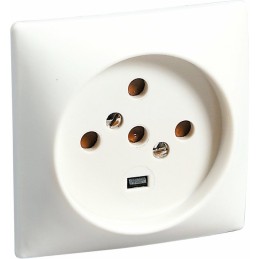 Prise 20 A - 80 x 80 mm Legrand - A encastrer - 3P+N+T