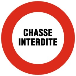 Disque plastique diamètre 30 cm Novap - Chasse interdite