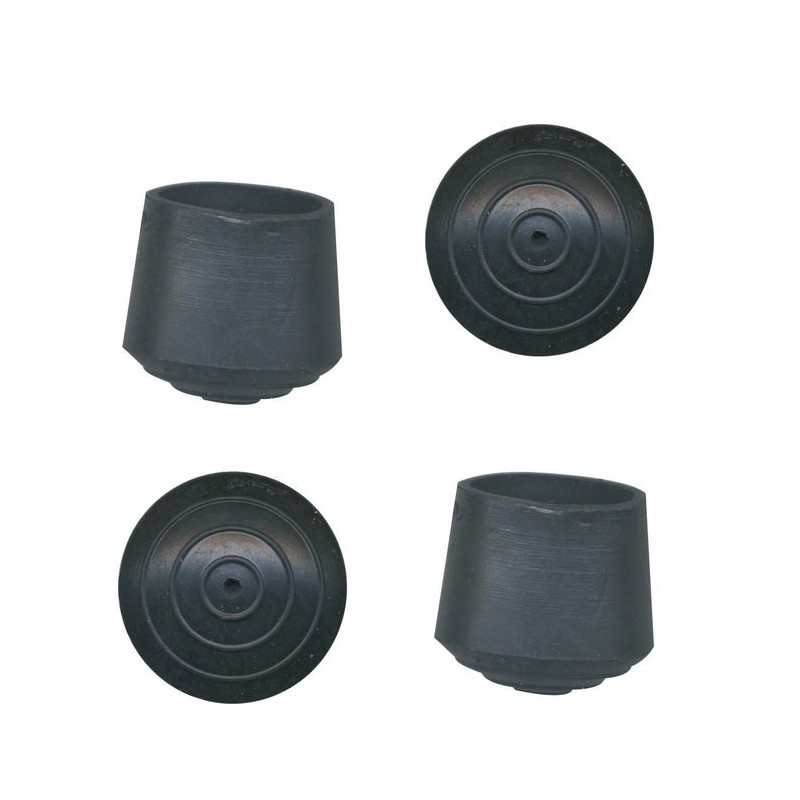 Embout enveloppant caoutchouc noir PVM - Diamètre 12 mm - Vendu par 8