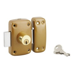 Verrou de sureté à double cylindre PVM - Longueur 45 mm