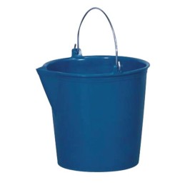 Seau bec verseur Aluminium et Plastique - Bleu - 13 l