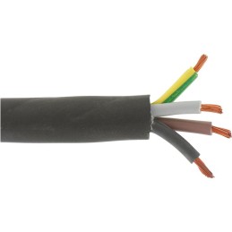 Câble H07 RN-F noir 2,5 mm² Sermes - Couronne 50 m - 4G 2,5 mm²