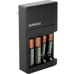Chargeur high speed - Duracell - 45 minutes de charge pour 4 h d'utilisation - Charge rapide - Pour piles AA et AAA