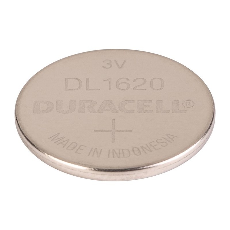 Pile CR1620 Duracell - Pile bouton - 3 V - Lithium - A l'unité