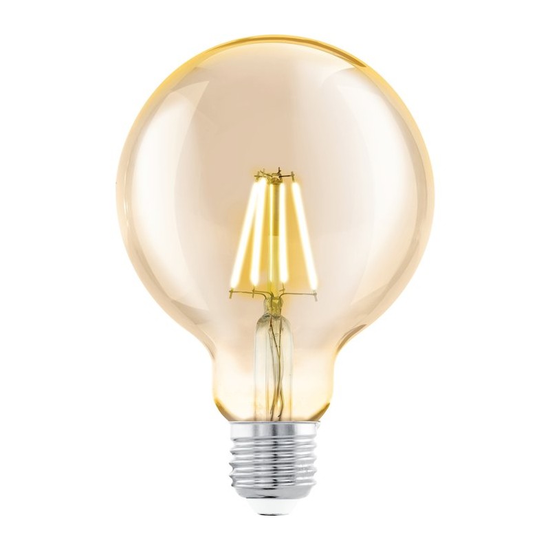 Ampoule globe vintage G95 LED filament E27 Eglo - 330 Lumens - 4 W