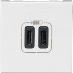Prise double USB 3000 mA Legrand - Mosaïc - 2 modules