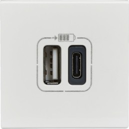 Prise double USB 3000 mA Legrand - Mosaïc - 2 modules