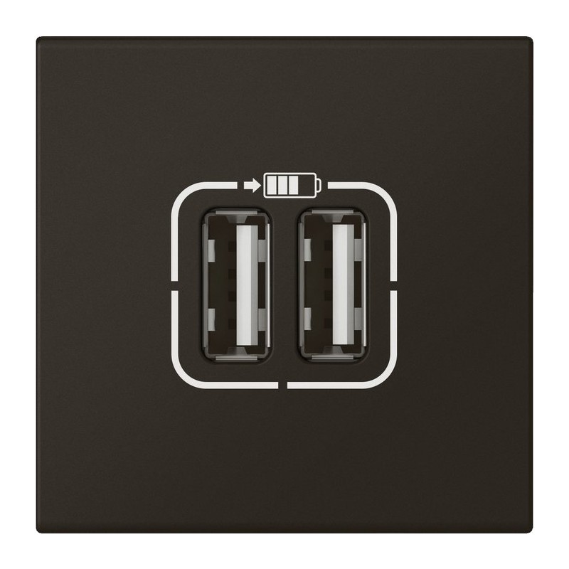 Prise double USB 2400 mA Legrand - Mosaïc - 2 modules