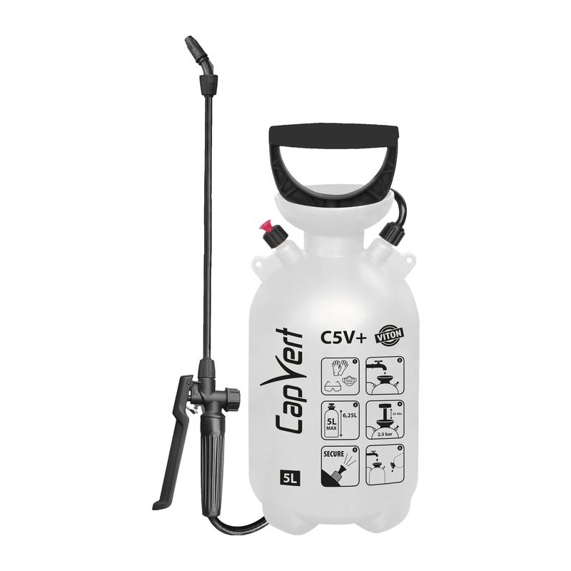 Pulvérisateur - C5 V+ - Capvert - A pression préalable - 5 l - Joint Viton